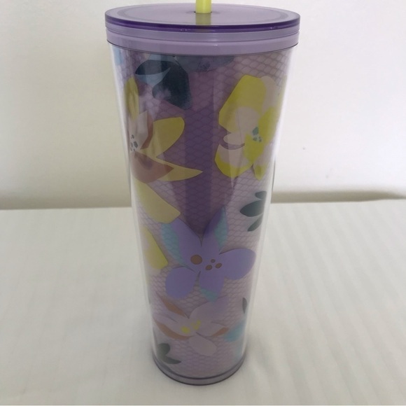 Starbucks 2023 Drifting Magnolias Purple Lavender Venti Cold Cup 24oz NWT - Picture 5 of 15